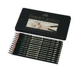 Pieštukai eskizavimui Faber-Castell 9000 Art Set, 8B-2H, 12vnt.