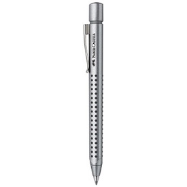 *Automatinis tušinukas Faber-Castell Grip 2011, 0,7mm, sidabrinės spalvos korpusas