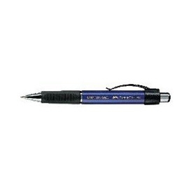 Automatinis tušinukas Faber-Castell Plus Ball 1407, 0.7mm, mėlynos spalvos, mėlynos spalvos korpusas
