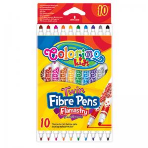 **Flomasteriai Colorino Kids, dvipusiai, 10 spalvų
