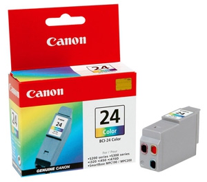 *BCI-24C Canon rašalo kasetė, trispalvė, 120 kopijų