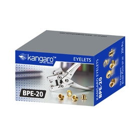 *Kniedės Kangaro, 4.5mm, 250vnt. BPE-20, aukso spalvos