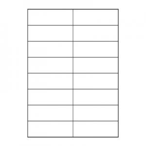 Lipnios etiketės Avery Europe, A4, 105x37mm, 16 etikečių lape, be rėmelio, 100 lapų