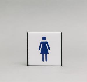 Ženklas informacinis 1.19 Moterų tualetas, 93x93mm