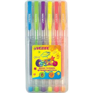 *Gelinių rašiklių rinkinys deVENTE fluo, 0.8mm, 6 spalvų