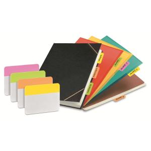 Indeksai plastikiniai Post-it® Super stiprūs, platūs 4spalvųx6vnt. 50,8mmx38mm