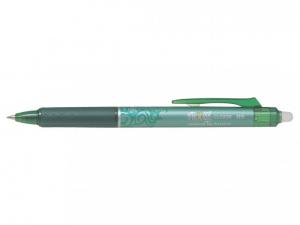 Automatinis tušinukas Pilot Frixion Clicker, gelinis, 0.5mm, su trintuku, žalios spalvos