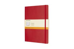 Užrašų knygutė Moleskine Classic 19x25cm, linijomis, minkštu viršeliu, raudonos spalvos