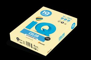 Spalvotas biuro popierius IQ, A4, 80g, YE23, geltonos spalvos, 500 lapų