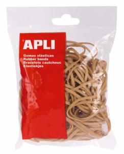 Gumelės Apli, 100x2mm, 1kg, natūralios spalvos