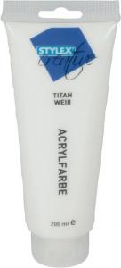 *Akriliniai dažai Toppoint 200ml, baltos spalvos