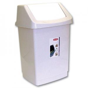 Šiukšliadėžė Click-it, su dangčiu, plastikinė, pilkos spalvos, 25 l