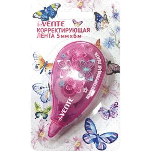 *Korektūros juostelė Attomex, 5mmx6m, blisteryje, rožinis korpusas