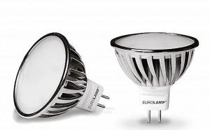*Šviesos diodų lempa LED, 5 W, (GU5.3) MR16, šiltai balta