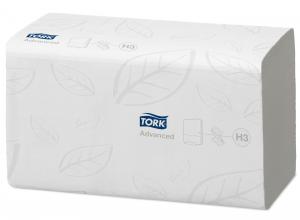 Servetėlės Tork Flushable Singlefold Advanced H3 (290190), 2 sluoksniai, baltos spalvos, 250 lapelių