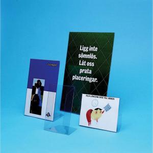Informacinis laikliklis L formos HD, A4, vertikalus, plono plastiko