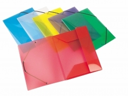Aplankas dokumentams Viquel Propyglass A4, su gumelėmis, plastikinis, žalios spalvos