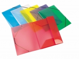 *Aplankas dokumentams Viquel Propyglass A4, su gumelėmis, plastikinis, žalios spalvos
