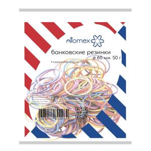 Kanceliarinės gumytės Attomex, 60mm, 50g, įvairių spalvų