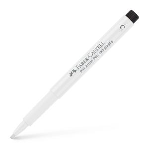 Rašiklis piešimui Faber-Castell PITT Artist Pen C, kaligrafinis, #127 White