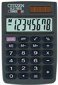 Skaičiuotuvas Citizen SLD-100N, 8 skaitmenų, 8.7x5.8x1.1cm