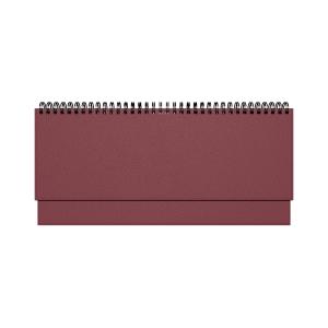 Stalinis kalendorius Timer Memo, 290x105mm, PU viršelis, vyšninės spalvos