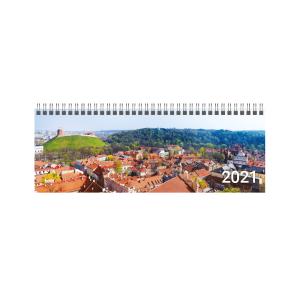 Stalinis kalendorius Timer Memo Vilnius, 290x105mm, kartoninis laminuotas viršelis