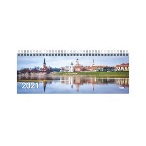 Stalinis kalendorius Timer Memo Kaunas, 290x105mm, kartoninis laminuotas viršelis
