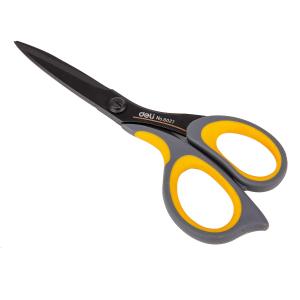 Žirklės DELI E6027, 17.5cm, juodos spalvos
