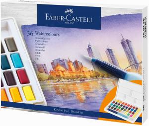 Akvareliniai dažai Faber-Castell Creative Studio, 36 spalvų