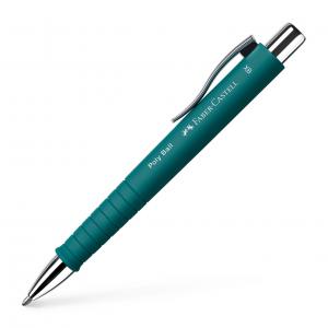 Automatinis tušinukas Faber-Castell PolyBall, XB, 0.6mm, smaragdo žalios spalvos