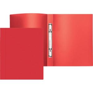 Žiedinis segtuvas Attomex, A4/1,6cm, 2-žiedų, raudonos spalvos