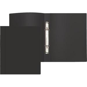 Žiedinis segtuvas Attomex, A4/1,6cm, 2-žiedų, juodos spalvos