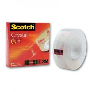 Lipni juostelė 3M Scotch Crystal 600, 19mmx33m