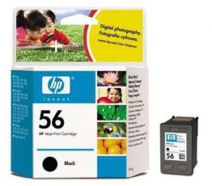 Rašalo kasetė HP C6656A, Nr, 56, juoda, 450 psl, originalas