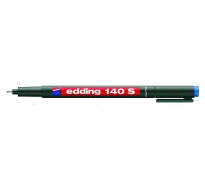 Permanentinis žymeklis-rašiklis Edding 140S OHP, apvaliu galiuku, 0.3mm, mėlynos spalvos