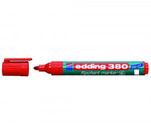 Žymeklis popieriui Edding 380, apvaliu galiuku, 1,5-3mm, raudonos spalvos