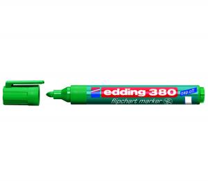 Žymeklis popieriui Edding 380, apvaliu galiuku, 1,5-3mm, žalios spalvos