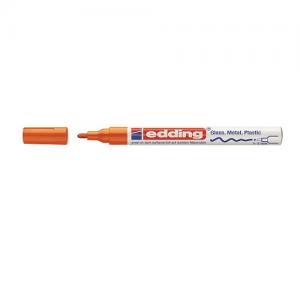 Žymeklis Edding 751 lako pagrindu, apvaliu galiuku, 1-2mm, oranžinės spalvos