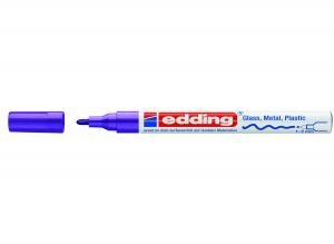 Žymeklis Edding 750 lako pagrindu, apvaliu galiuku, 2-4mm, violetinės spalvos