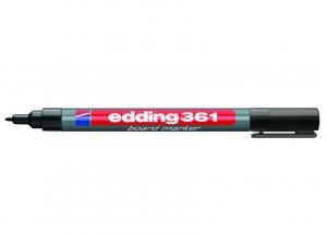 Žymeklis baltai lentai Edding E-361, apvaliu galiuku, 1mm, juodos spalvos