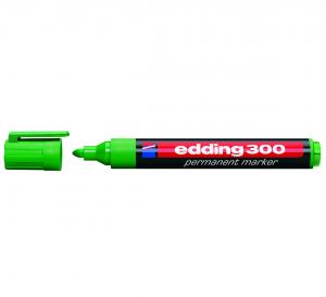 Permanentinis žymeklis Edding 300, apvaliu galiuku, 1,5-3mm, žalios spalvos
