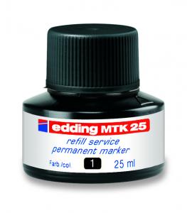 Tušas permanentiniams žymekliams Edding MKT25, 25ml, juodos spalvos