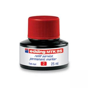 Tušas permanentiniams žymekliams Edding MKT25, 25ml, raudonos spalvos