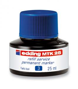 Tušas permanentiniams žymekliams Edding MKT25, 25ml, mėlynos spalvos