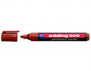 Permanentinis žymeklis Edding 300, apvaliu galiuku, 1,5-3mm, rudos spalvos