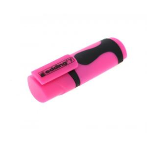 Teksto žymeklis Edding Mini e-7, kirstu galiuku, 1-3mm, rožinės spalvos, 1vnt