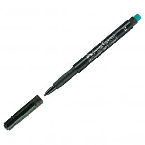 Permanentinis rašiklis Faber-Castell Multimark M, 1,0mm, su trintuku, juodos spalvos
