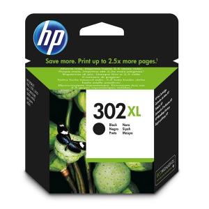 Rašalo kasetė HP F6U68AE, Nr, 302 XL, juoda, 480 psl, originali