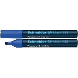 Permanentinis žymeklis Schneider 233, 1-5mm, kirstu galiuku, mėlynos spalvos